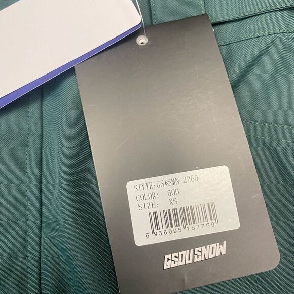 GSOU Snow Multipocket Ski Winter Waterfrood Bib NWT Pink Green XS Aspen - Picture 5 of 11